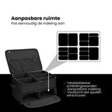 Golf Organizer Tas voor Kofferbak – Golf Accessoire Opbergbox met Schoenenvak – Waterafstotende Golf Opbergtas met Verstelbare Vakken – Golf Cadeau voor Heren & Dames – Zwart