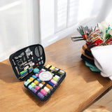 Naaiset - 139 delig - Zwart - 20 x 14 cm - Naaidoos voor op Reis - Naaisetje - Naai set