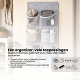 Schoenenkast Hangend - Schoenenzak 6 vakken - Opbergen van Schoenen aan Deur - Schoenenzak Grijs - Oplossing voor rondslingerende schoenen - Hoogwaardige Schoenenkast