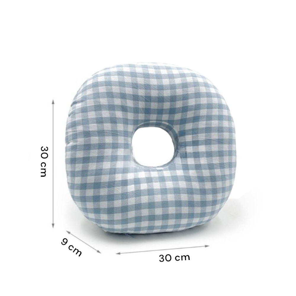 Oorpiercing Kussen - 30 x 30 x 9 cm - Kussen voor Zijslapers - Ringkussen - Kussen met Oorgat - Zijslaapkussen - Donut Kussen Piercing