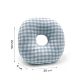 Oorpiercing Kussen - 30 x 30 x 9 cm - Kussen voor Zijslapers - Ringkussen - Kussen met Oorgat - Zijslaapkussen - Donut Kussen Piercing