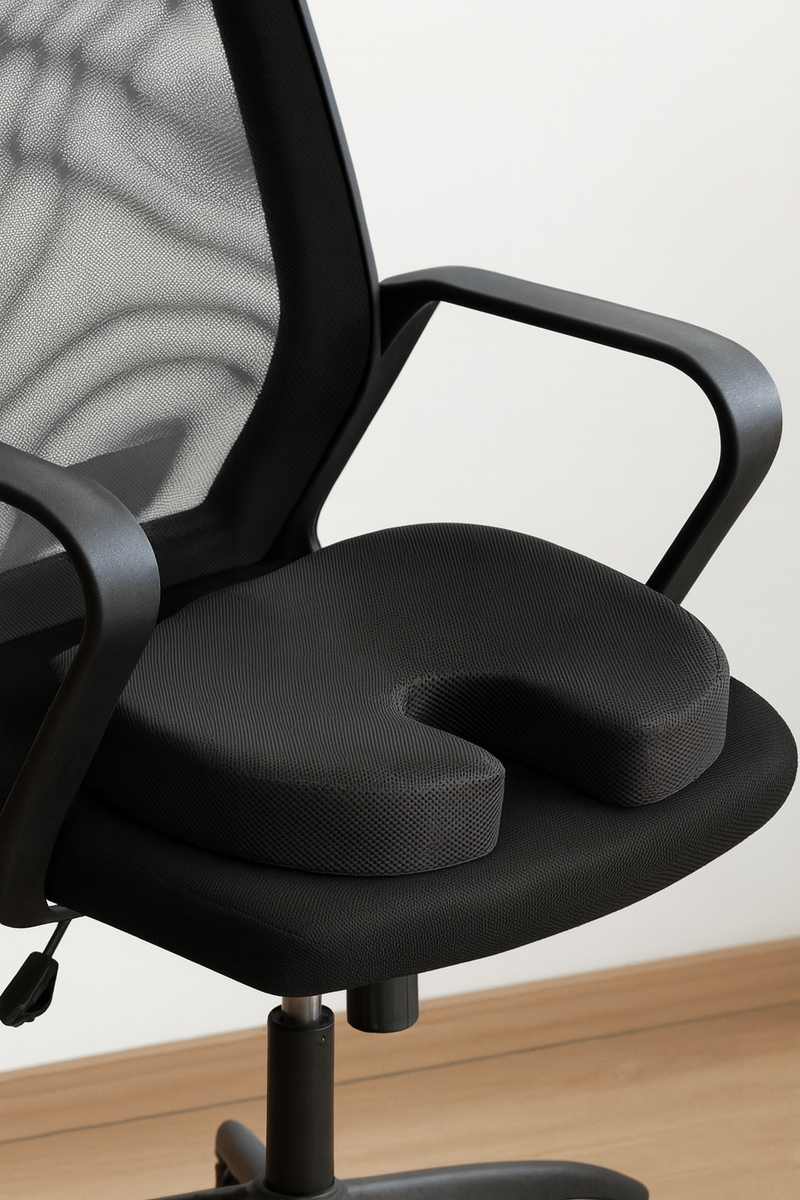 U-Vorm Zitkussen – Donutkussen - Memory Foam – Ademend