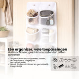 Schoenenkast Hangend - Schoenenzak 6 vakken - Opbergen van Schoenen aan Deur - Schoenenzak Wit - Oplossing voor rondslingerende schoenen - Hoogwaardige Schoenenkast