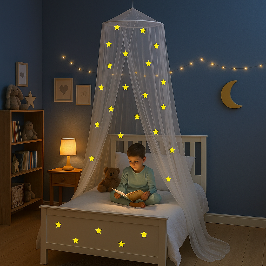 Betoverende Sterren Klamboe – Sprookjesachtige Hemel voor de Kinderkamer