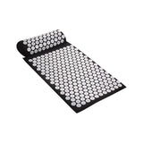 Spijkermat Set met Kussen - 64x44 cm - Zwart - Acupressuur Mat & Spijkerbed - Inclusief Acupunctuur Kussen - Shakti Massage Ervaring