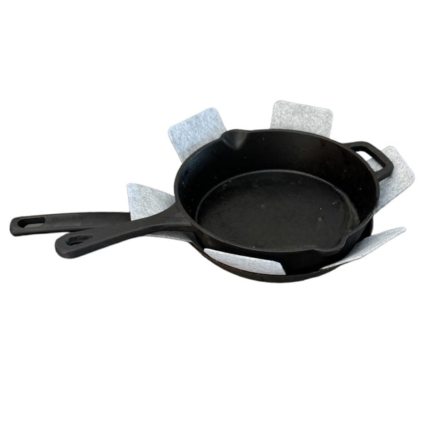 Pannenbeschermer - 2 Stuks - 38 cm en 30 cm - Vilt - Grijs - Optimale Bescherming van je Pannen - Panbeschermer - Onderzetter