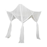 Klamboe voor 2 personen - 210 x 200 x 200 cm - Wit - Muskietennet - 6 Ophanglussen en 4 Openingen - Rechthoekig 2 Persoons Klamboe - Box Muggennet