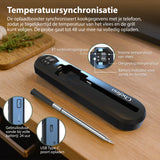 Chefino Slimme Draadloze Vleesthermometer – Bluetooth 5.3 BBQ Thermometer met App – Digitale Kernthermometer voor Grillen, Braden, Oven, Inductie en BBQ – Tot 250m Bereik