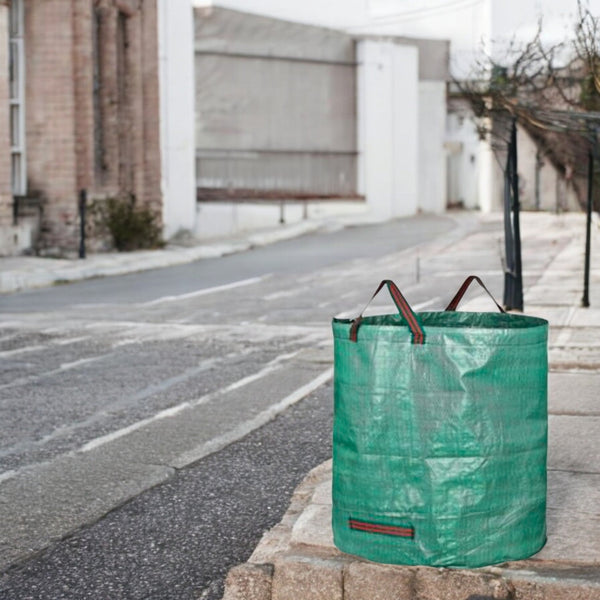 Tuinafvalzak - Set van 2 - Groen - 2x 272 liter - 77 x 67 cm - Tuinafvalemmer - Tuinafvalzakken opvouwbaar - Tuinzak