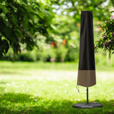 Parasolhoes - Zwart/Bruin - 240 cm x 55 cm - Parasolhoes Staande Parasol - Max. 3.5 meter