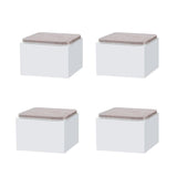 Meubelverhogers Vierkant - Wit - Bedverhogers - Tafelverhogers - Table raisers - 8 x 8 x 5,1 cm