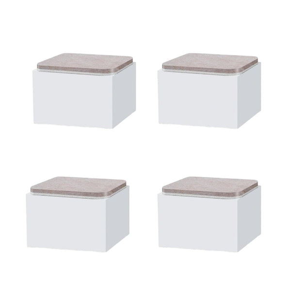 Meubelverhogers Vierkant - Wit - Bedverhogers - Tafelverhogers - Table raisers - 8 x 8 x 5,1 cm
