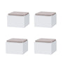 Meubelverhogers Vierkant - Wit - Bedverhogers - Tafelverhogers - Table raisers - 8 x 8 x 5,1 cm