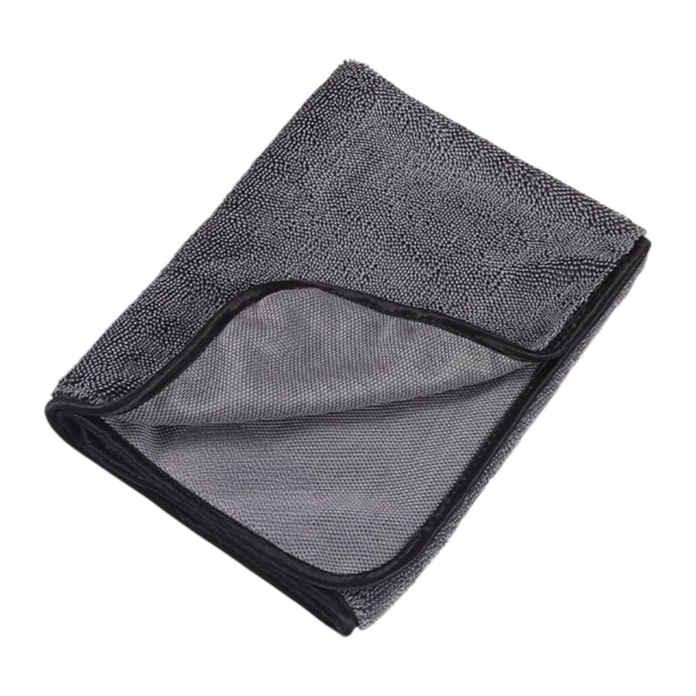 Droogdoek Badkamer - 2 Stuks - 50x35 cm - Grijs - Microvezeldoek - Autowas Doek
