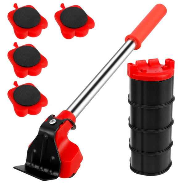 Meubellifter - Rood - 5-delige Set -  Eenvoudig Verplaatsen van Meubels - Meubellift - Meubelverplaatser