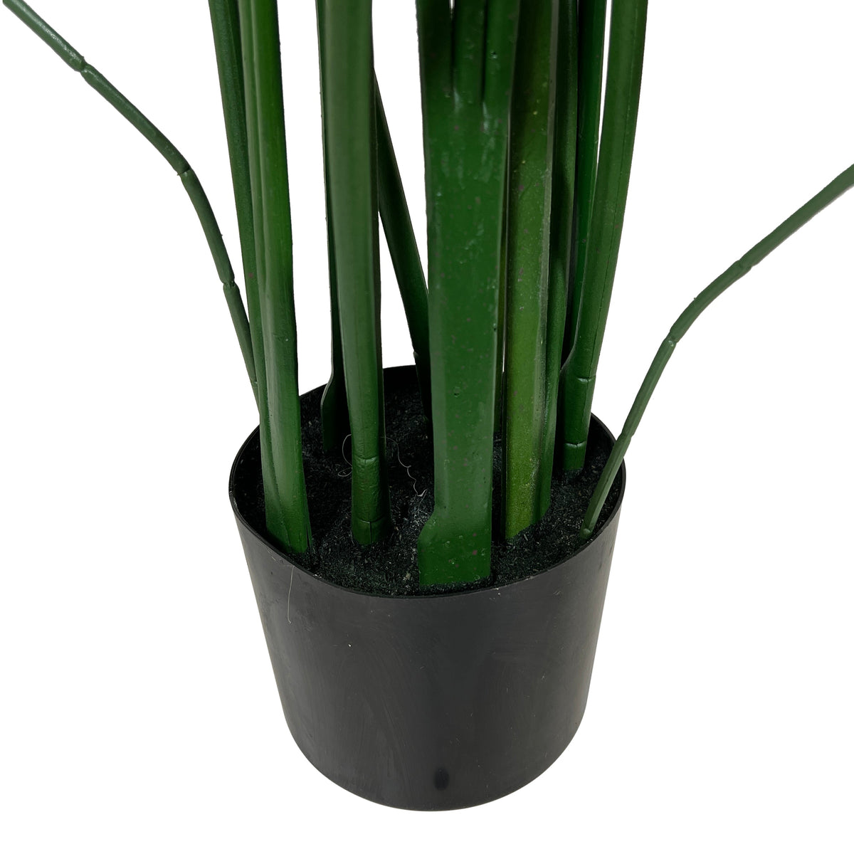 Kopu® Kunstplant Canna 140 cm 20 bladeren - in zwarte pot - Bloemriet