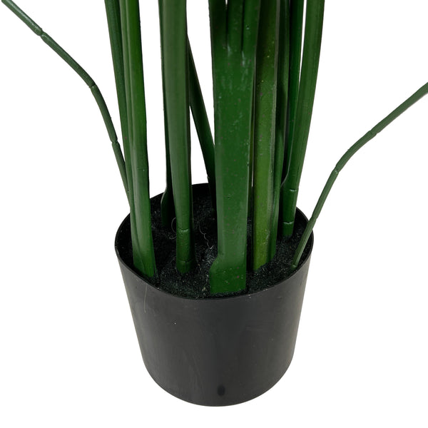 Kopu® Kunstplant Canna 140 cm 20 bladeren - in zwarte pot - Bloemriet