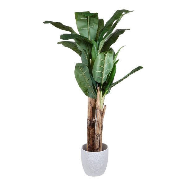 Kopu® Kunstplant Bananenplant 150 cm met 21 bladeren - Nepplant