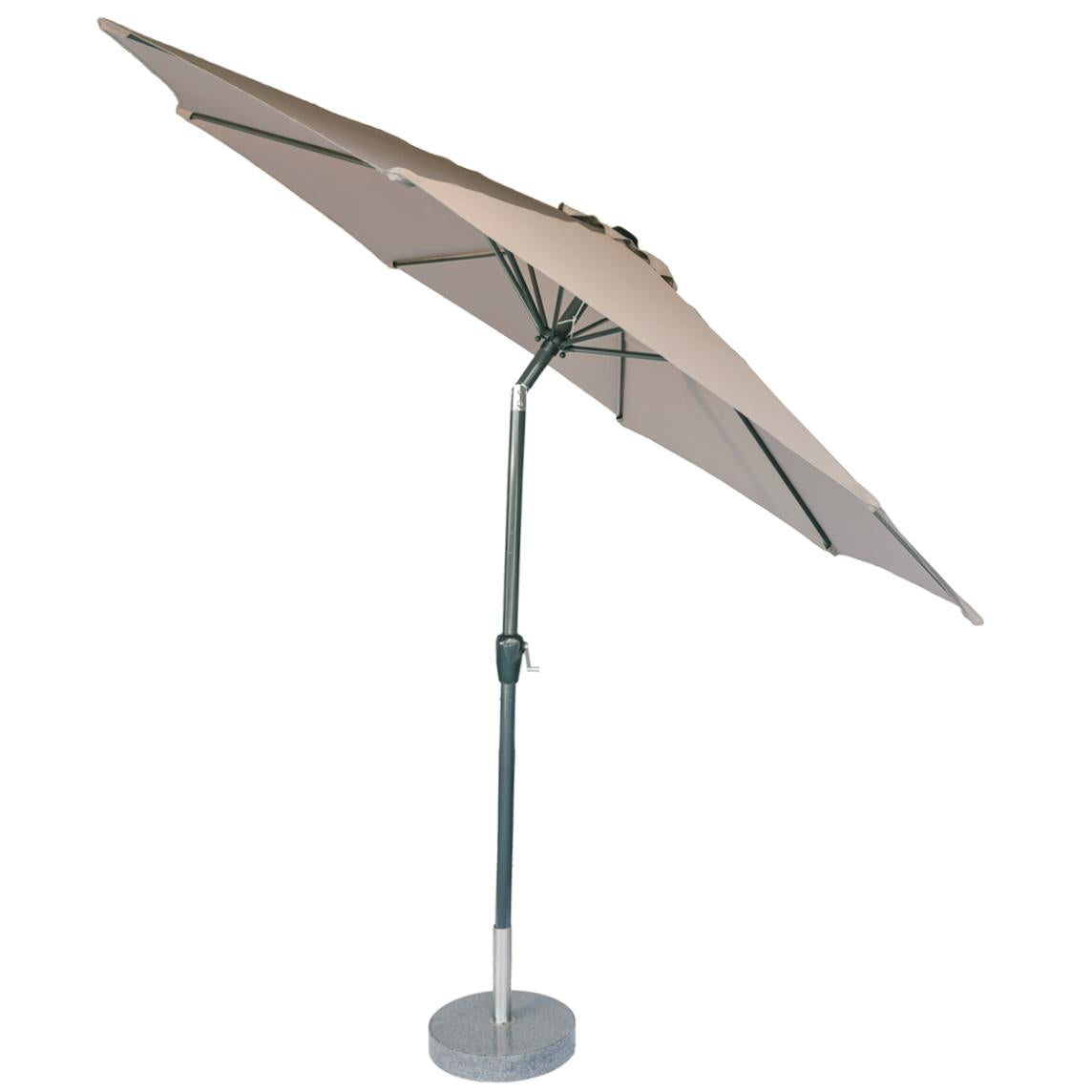 Kopu® ronde stokparasol 300 cm Calma met hoes en voet - Taupe