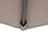 Kopu® Altea Parasolset Vierkant 230x230 cm met Hoes en Voet - Taupe