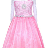 Elsa Verkleed Jurk met Ster Roze