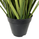 Kopu® Kunstplant Pluimgierst 122 cm - 5 halmen - in zwarte pot