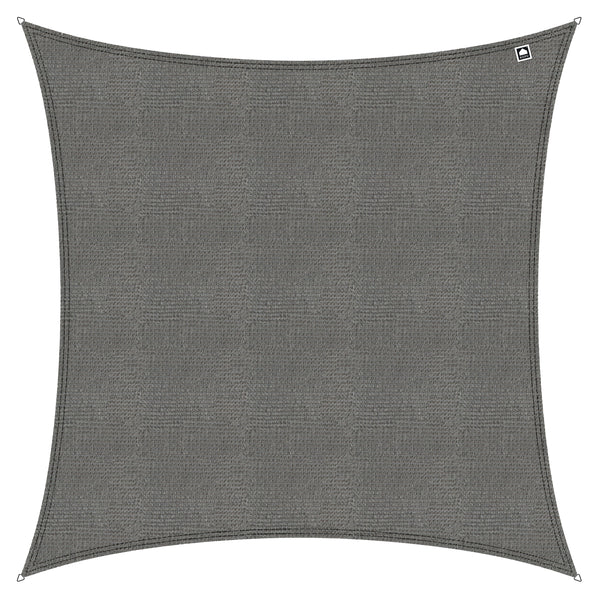 Kopu® Schaduwdoek 3x3 m Vierkant - 280 gram Waterdoorlatend - Grijs