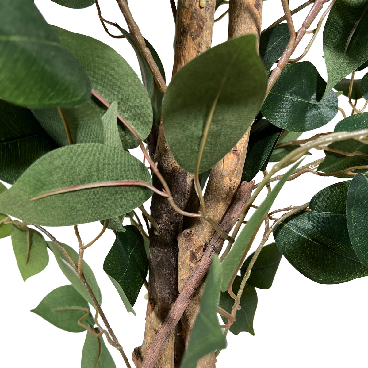 Kopu® Kunstplant Ficus 120 cm in pot - 630 bladeren met Natuurstam