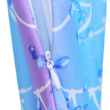 Zeemeerminstaart met bikini verkleed set Blauw en Paars