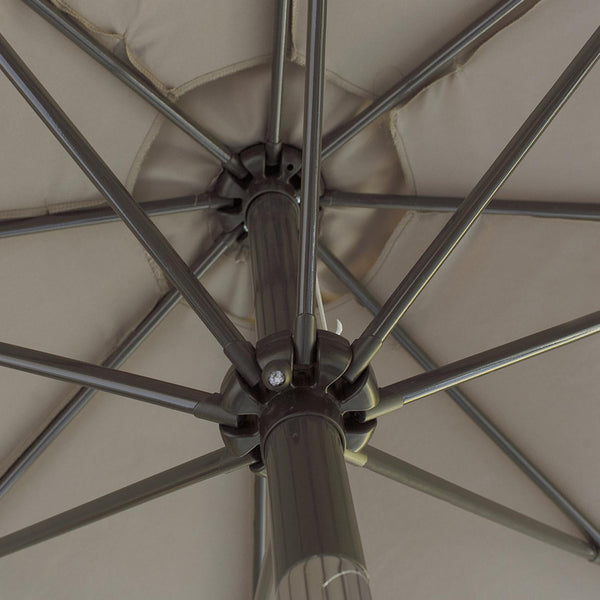 Kopu® Ronde stok-Parasol 300 cm Calma met Beschermhoes - Taupe