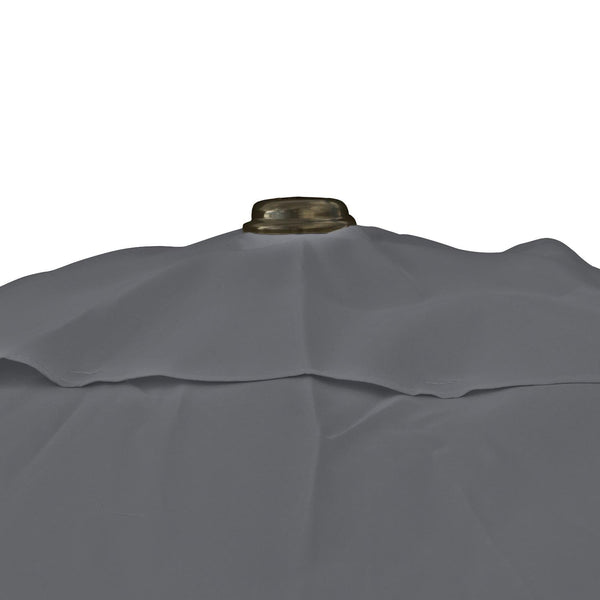 Kopu® Altea Parasolset Vierkant 230x230 cm met Hoes en Voet - Grijs