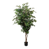 Kopu® Kunstplant Ficus Benjamina 150 cm in zwarte pot - 1764 bladeren