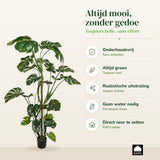 Kopu® Kunstplant Split Philodendron 180 cm - 23 bladeren - Nepplant