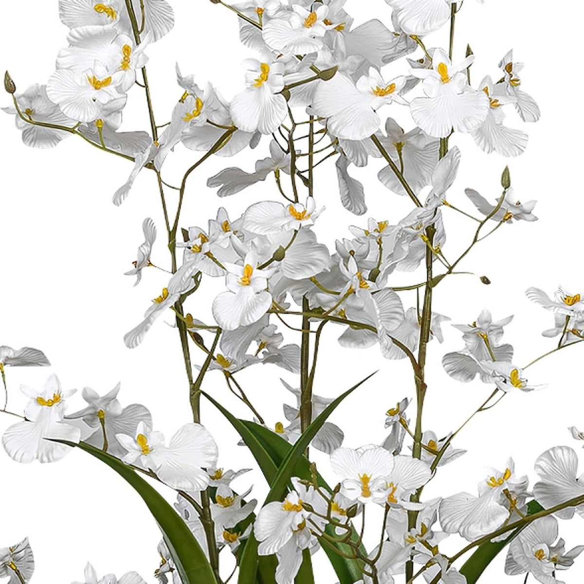 Kopu® Kunstbloem Orchidee Oncidium 98cm in pot - Wit