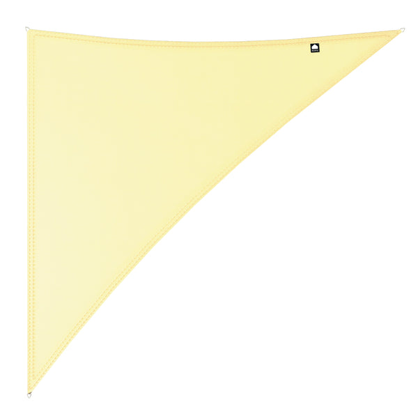 Kopu® Schaduwdoek Driehoek 5x6x7,8 mtr 230 grams Waterdicht - Creme