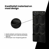Schoenenkast Hangend - Schoenenzak 6 vakken - Opbergen van Schoenen aan Deur - Schoenenzak Zwart - Oplossing voor rondslingerende schoenen - Hoogwaardige Schoenenkast