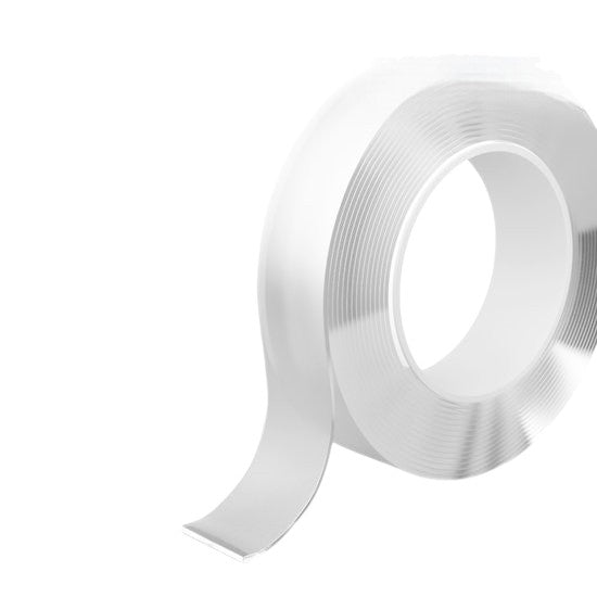 Dubbelzijdig Tape Extra Sterk - 600 cm x 25 mm x 2 mm - Transparant - Zelfklevende Tape - Rol Huishoudtape