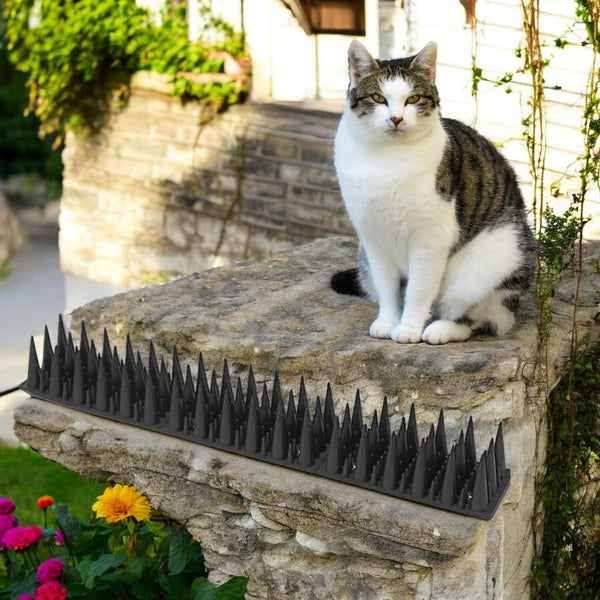 Antiklimstrips - 5 meter (10x 50 cm) - Zwart - Duivenpinnen - Duivenverjager - Vogelverjager - Kattenverjager - Kattenschrik - Vogelwering - Vogelpinnen