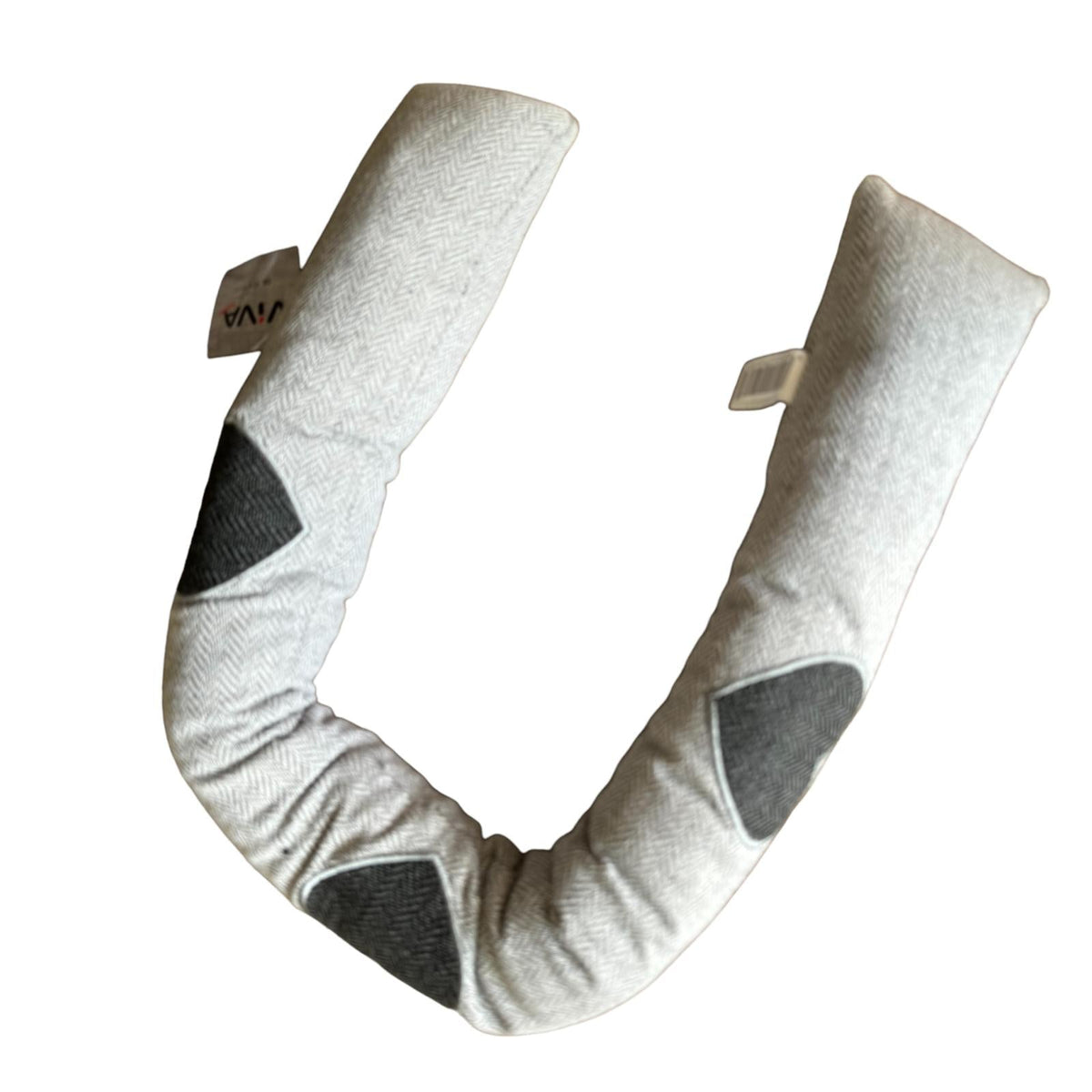 Tochtrol - Grijs Hartjes - Katoen - 90 x 10 cm - Tochthond - Tochtstopper - Isolatie tegen Tocht