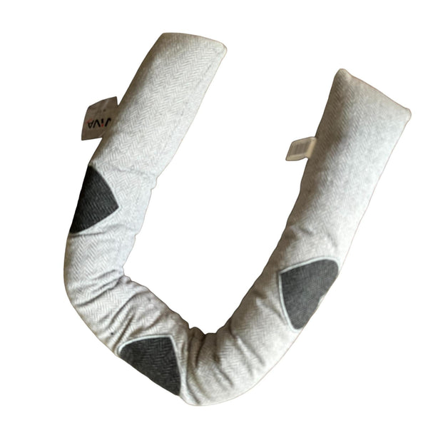 Tochtrol - Grijs Hartjes - Katoen - 90 x 10 cm - Tochthond - Tochtstopper - Isolatie tegen Tocht