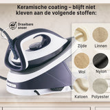 Carewat Stoomstrijkijzer met Stoomgenerator - Wit - 2200W - 1.5L Uitneembare Watertank - 100 g-min Stoomproductie - Keramische Zoolplaat - 3.0 Bar Stoomdruk - Anti-Oververhitting - Geschikt voor alle stoffen