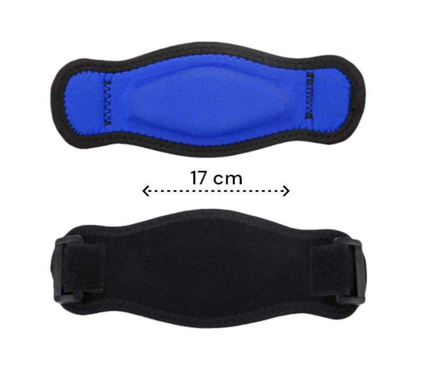 Elleboog Brace - Zwart - Brace met Gelvulling - Tennisarm Bandage - One Size - Padel Bandage