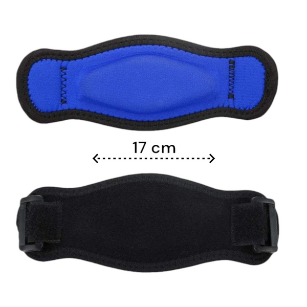 Elleboog Brace - Zwart - Brace met Gelvulling - Tennisarm Bandage - One Size - Padel Bandage