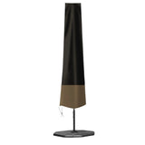 Parasolhoes - Zwart/Bruin - 240 cm x 55 cm - Parasolhoes Staande Parasol - Max. 3.5 meter