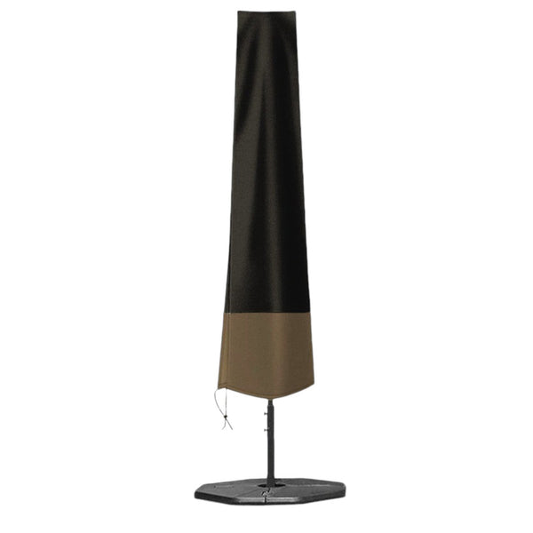Parasolhoes - Zwart/Bruin - 240 cm x 55 cm - Parasolhoes Staande Parasol - Max. 3.5 meter