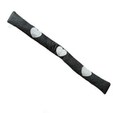 Tochtrol - Donker Grijs Hartjes - Katoen - 90 x 10 cm - Tochthond - Tochtstopper - Isolatie tegen Tocht