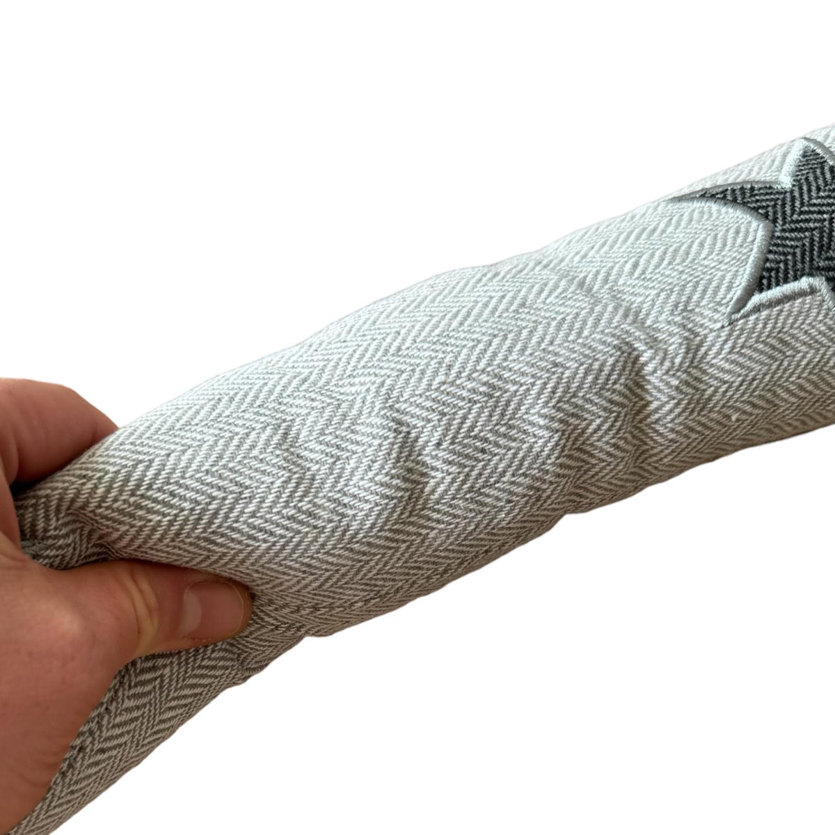 Tochtrol - Grijs Sterren - Katoen - 90 x 10 cm - Tochthond - Tochtstopper - Isolatie tegen Tocht
