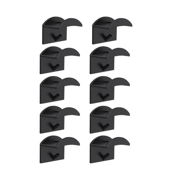Cap Rack - 10 Stuks - Zwart - Petjeshouder - Petjeshouder - Hoeden Opberger - Pettenrek - Petten Houder