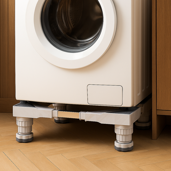 Verstelbare Wasmachine Verhoger – Stabiele en Universele Ondersteuning voor Wasmachines & Drogers – Verhoogt tot 11 cm – Antislip & Geluiddempend