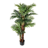 Kopu® Kunstplant Arecapalm 160 cm 3 Stammen - zwarte pot - Nepplant